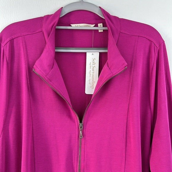 Soft Surroundings Long Sleeve Full Zip Saffron Jacket - Picture 2 of 12